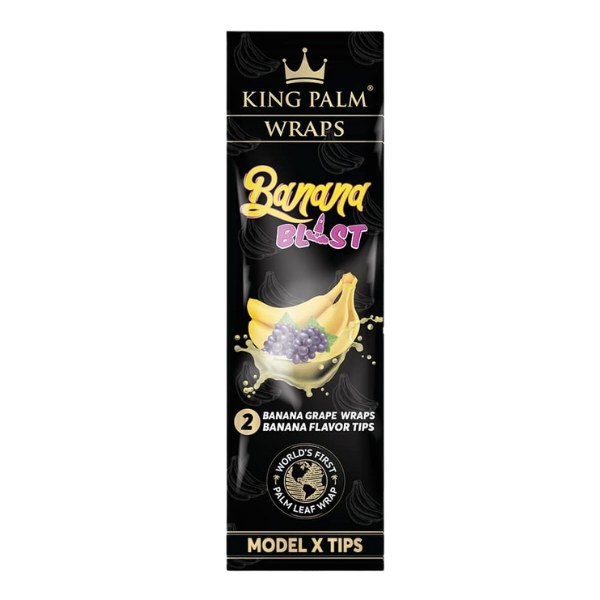 King Palm Wraps / 2pk / XL Banana Blast Banana Grape